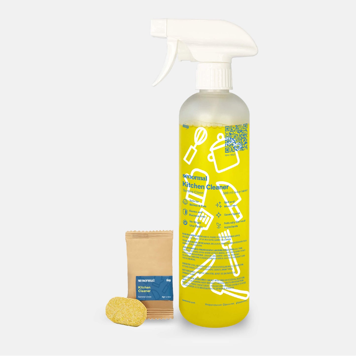 Senormal Cleaner 3-in-1 Spray Pack – Multisurface, Bathroom & Kitchen