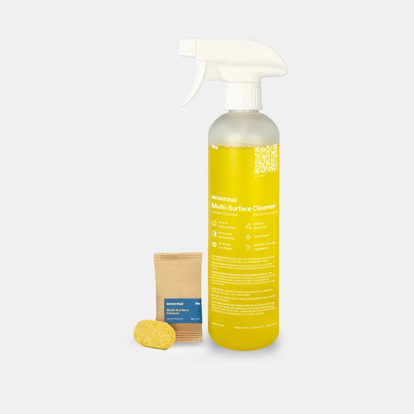 Senormal Cleaner 3-in-1 Spray Pack – Multisurface, Bathroom & Kitchen