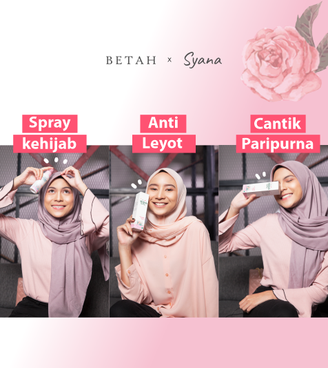 BETAH X Syana Hijab Spray Jilbab Anti Letoy