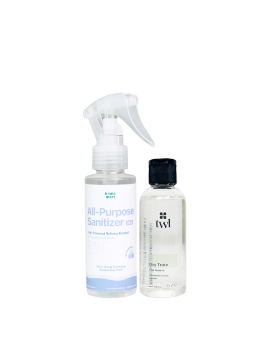 Traveler’s Comfort Kit: Kimiamart All Purpose Sanitizer Mini & TWL Oxy Trate