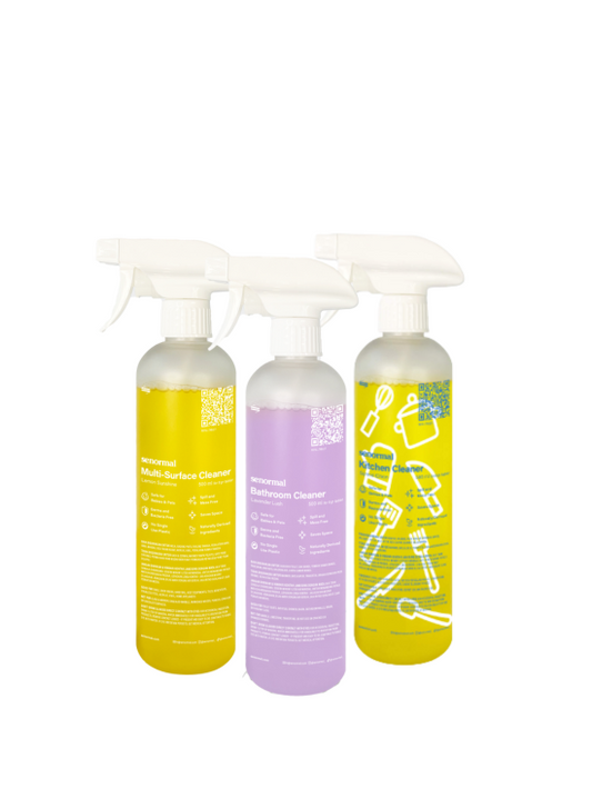 Senormal Cleaner 3-in-1 Spray Pack – Multisurface, Bathroom & Kitchen