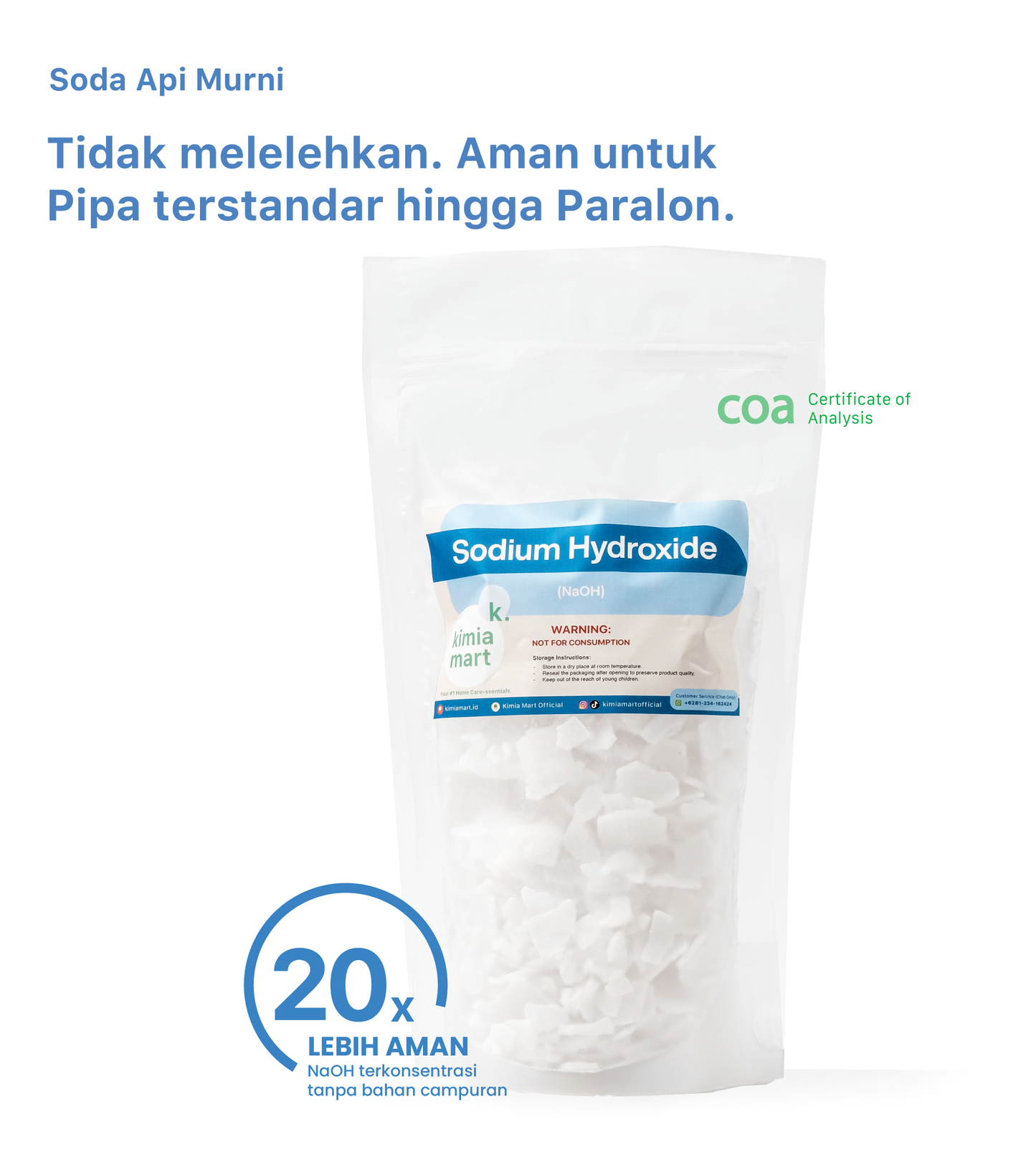 Soda Api / Caustic Soda NaOH 500g
