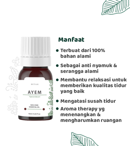 Ayem Essential Oil Diffuser Aromatherapy