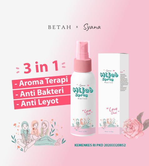 BETAH X Syana Hijab Spray Jilbab Anti Letoy