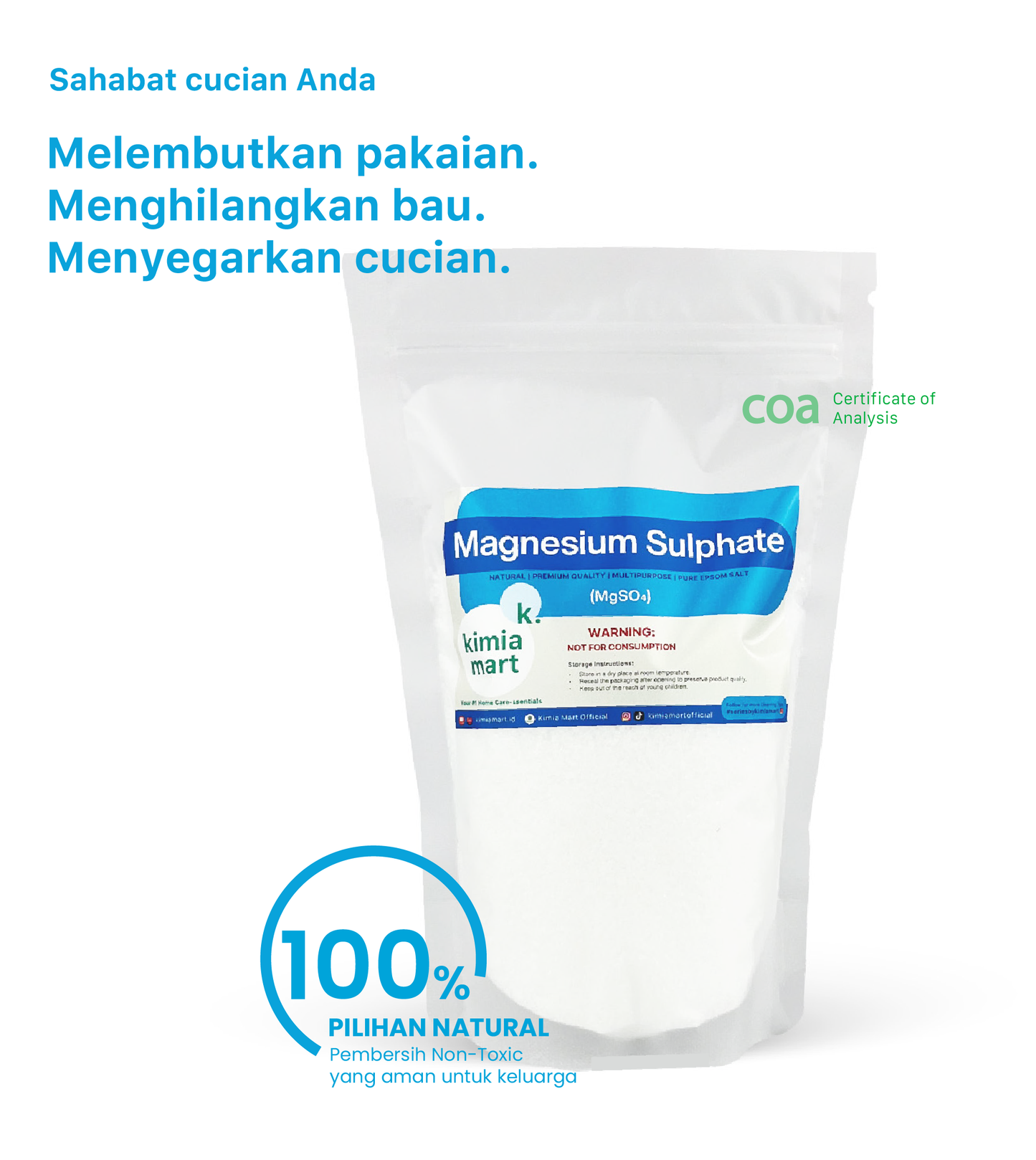 Magnesium Epsom Salt Natural Booster 500g