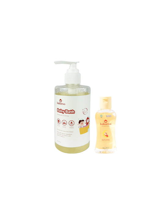 [FREE GIFT] Babamio Newborn Essentials: Baby Bath + Baby Telon Oil