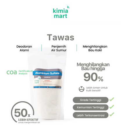 Tawas Bubuk / Aluminium Sulfate 500gr