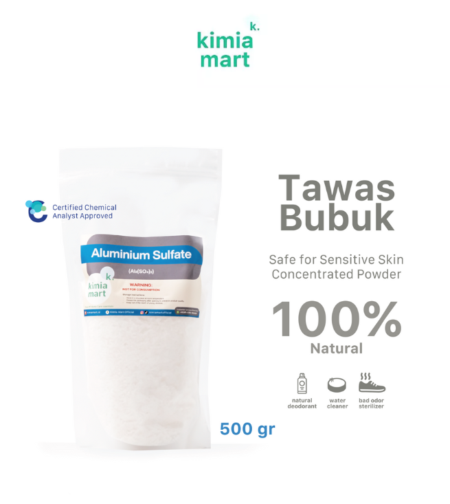 Tawas Bubuk / Aluminium Sulfate 500gr